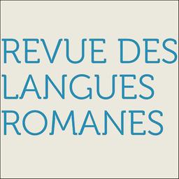 Revue des langues romanes / Société pour l'étude des langues romanes | 