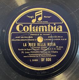 La Mieu Bella Nissa : Chanson niçoise / D. F. E. Auber, comp. Eugène Emanuel, par. | Auber, Daniel-François-Esprit (1782-1871). Compositeur