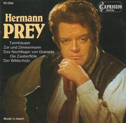 Tannhäuser, Zar und Zimmermann, Das Nachtlager von Granada... [et al.] / Hermann Prey, Baryton | Prey, Hermann (1929-1998). Chanteur