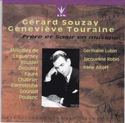 Frère et soeur en musique : enregistrements 1954, 1955 et 1957 / Gérard Souzay, Baryton | Souzay, Gérard (1918-2004). Chanteur