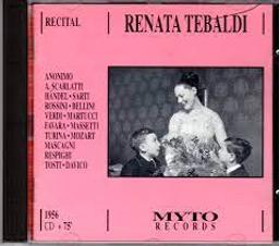 Recital, 1956 / Renata Tebaldi, Soprano | Tebaldi, Renata (1922-2004). Chanteur