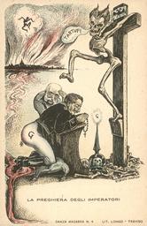 Danza macabra 4 : la preghiera degli imperatori = [la prière des empereurs] : [carte postale] / A. Martini | Martini, Alberto (1876-1954). Auteur