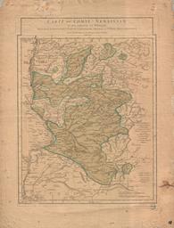 Carte du Comté-Venaissin et qui comprend six Diocèses : Avignon, Carpentras, Vaison, Cavaillon, Orange, et Saint-Paul-Trois-Châteaux / par le S.r D'Anville sue les mémoires envoyés du pays, juillet 1745 | Anville, Jean-Baptiste Bourguignon d' (1697-1782). Cartographe