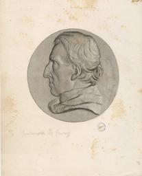 [Quatremère de Quincy] : [estampe] / Procédé de A. Collas | Staal, Gustave (1817-1882). Auteur
