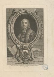 René Nicolas Ch.es Augustin de Maupeou, chancelier de France en 1768 : [estampe] / Lebeau sculp. | Le Beau, Pierre Adrien (1744-1817?). Auteur