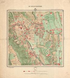 Plan détaillé de la ville de Nice. St Sylvestre / Dressé par le Service topographique municipal, chef de service Maurice Thiébaut | Thiebaut, Maurice. Cartographe