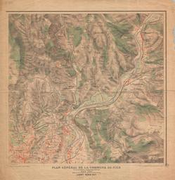 Plan général de la commune de Nice. Quart Nord-Est / Dressé par le Service topographique municipal, chef de service Maurice Thiébaut | Thiebaut, Maurice. Cartographe